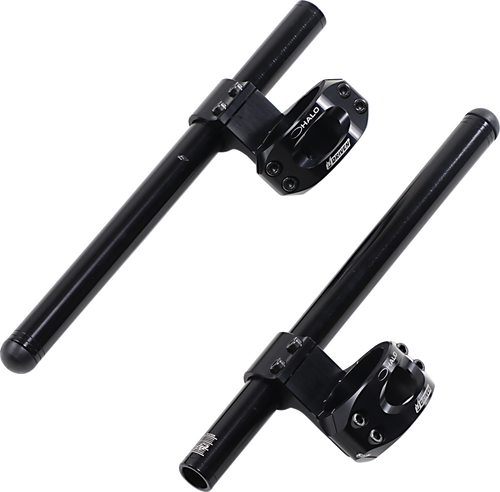 Driven Racing Halo Clip-On Handlebar - Riser - 47 Mm - Black DHCLOR-47BK