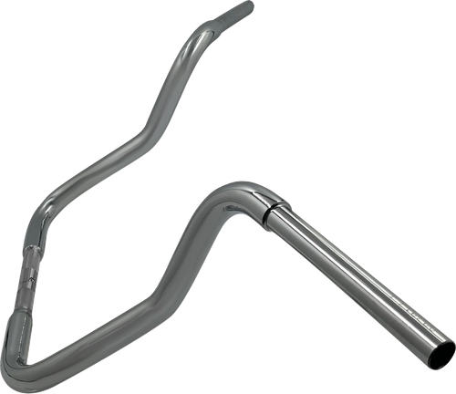 Fat Baggers Inc. 1-1/4" Ez Install Round Top Handlebar - Reduced Reach - 13" - Chrome 903013