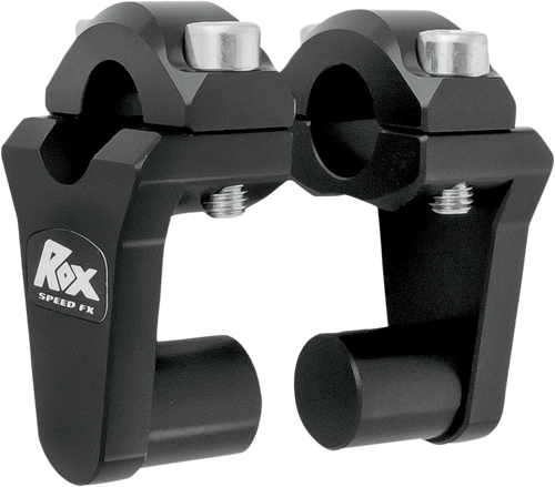 Rox Speed Fx Pivoting Handlebar Risers For 7/8" Bar Clamps - 2" - Black 1R-P2SS