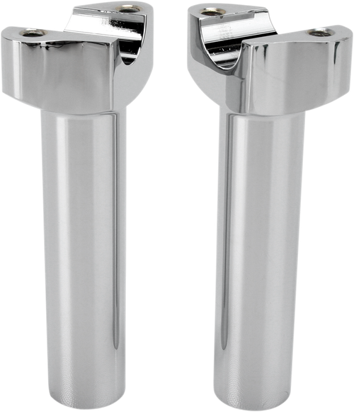 Drag Specialties Forged Aluminum Handlebar Risers - Straight - 5-1/2" - Chrome 0602-0400