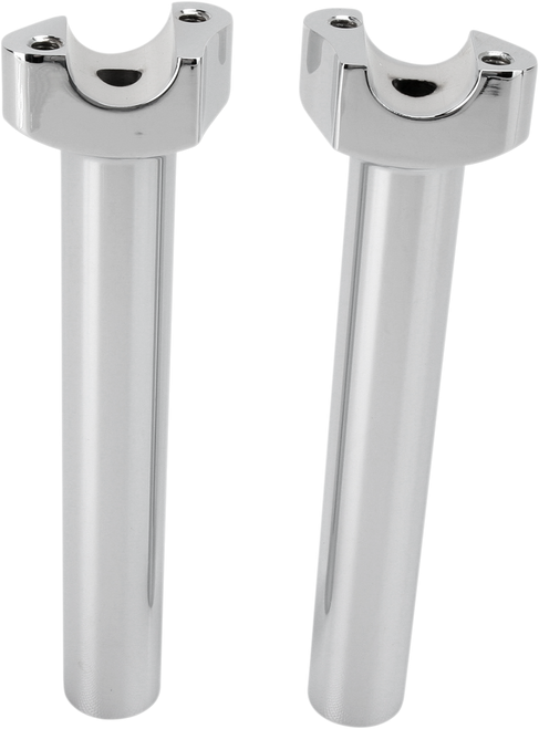 Drag Specialties Forged Aluminum Handlebar Risers - Straight - 8" - Chrome 0602-0402