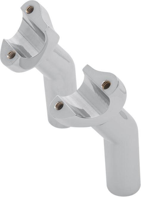Drag Specialties Forged Aluminum Handlebar Risers - Pullback - 4-1/2" - Chrome 0602-0409
