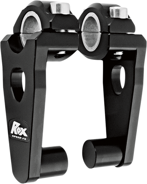 Rox Speed Fx Elite Pivoting Handlebar Risers For 7/8" And 1-1/8" Handlebars - 3-1/2" - Black 1R-P3SEK