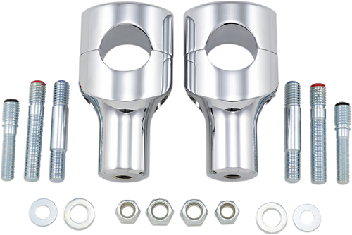 Drag Specialties Big Buffalo Handlebar Risers - 3" - Chrome 0602-0467