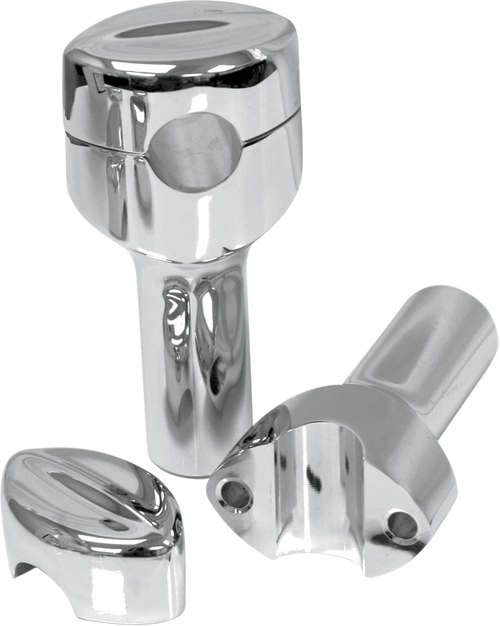 La Choppers Handlebar Risers For 1" Handlebars - Mohawk - 4" - Chrome LA-7401-04