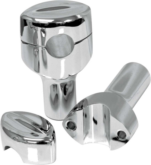 La Choppers Handlebar Risers For 1" Handlebars - Smooth - 3" - Black LA-7402-03B