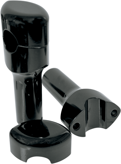 La Choppers Handlebar Risers For 1" Handlebars - Smooth - 4" - Black LA-7402-04B