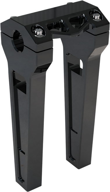 La Choppers Performance Risers - Straight - 8" - Black Anodized LA-7470-08B