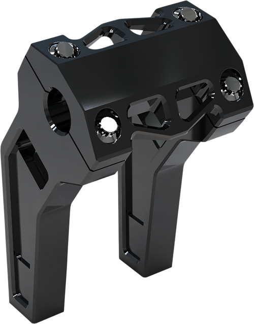 La Choppers Performance Risers - Pullback - 6" - Black Anodized LA-7471-06B