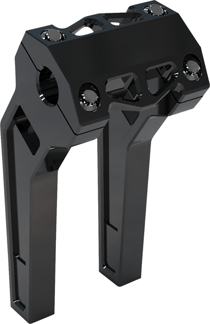 La Choppers Performance Risers - Pullback - 8" - Black Anodized LA-7471-08B