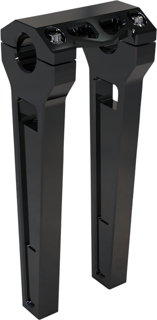 La Choppers Performance Risers - Straight - 10" X 1-1/4" - Black Anodized LA-7480-10B