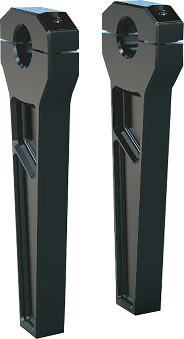 Todd'S Cycle Risers - 1" Clamping - 8" Rise - Black TD-R11-08B