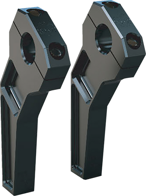 Todd'S Cycle Risers - Pullback - 1" Clamping - 6" Rise - Black TD-R12-06B