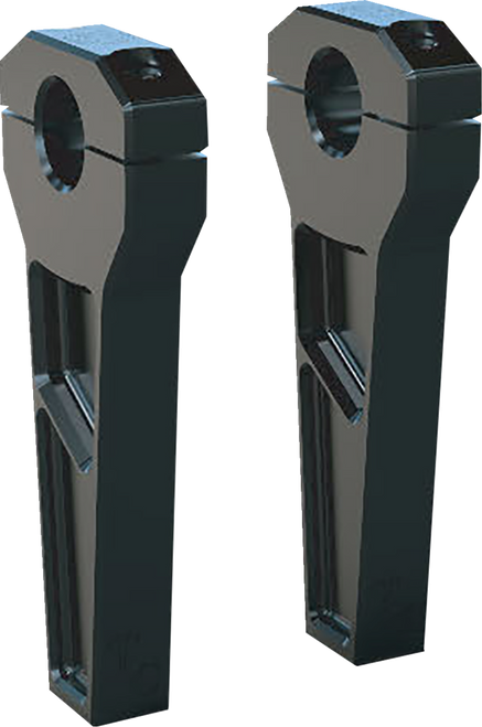 Todd'S Cycle Risers - 1-1/8" Clamping - 6" Rise - Black TD-R21-06B