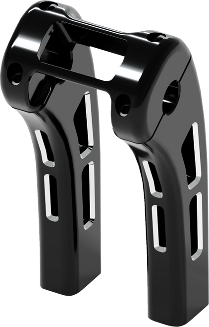 Magnum Shielding Ghost Risers - Softail Display Clamp - 8" - Black 2R-0108