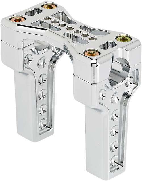 Joker Machine Bridge Handlebar Riser Kit - Straight - Chrome 03-864-1C