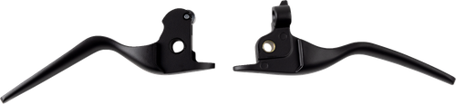 Drag Specialties Custom Lever Set - Lsr - Satin Black 0610-2264
