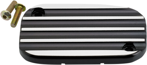 Joker Machine Master Cylinder Cover - Hydraulic Clutch - Finned - Black 08-012-1