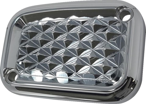 Covingtons Master Cylinder Cover - Brake - Front - Diamondback - Chrome C3076-C