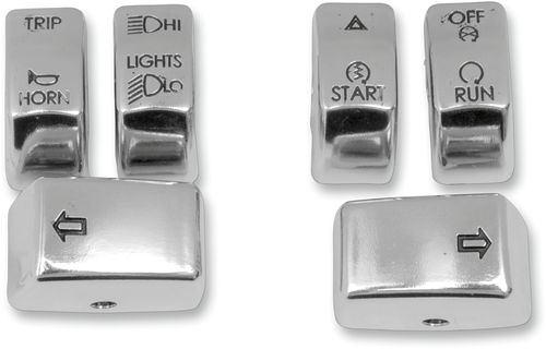 Drag Specialties Switch Cap Kit - Chrome 0616-0152