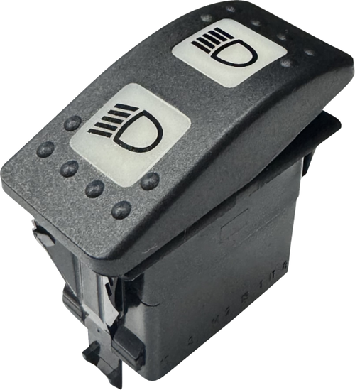 Custom Dynamics Non-Interrupting 3-Position Lighted Rocker Switch - Shark Demon 2 CD-OR-SWITCH