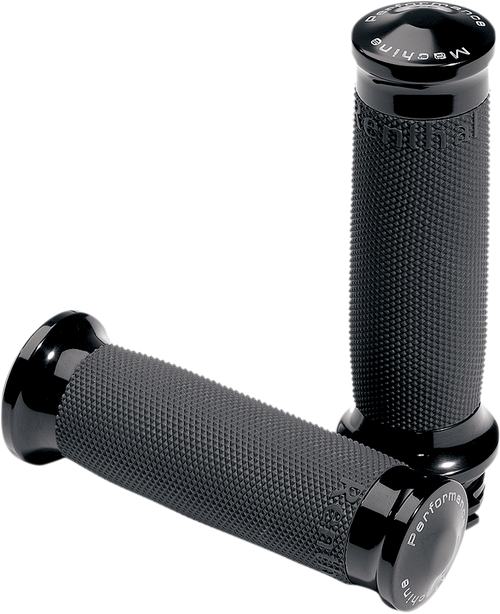 Performance Machine (Pm) Contour Renthal Wrapped Grips - Tbw - Black 0063-2020-B