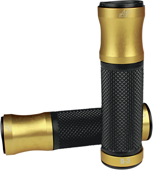 Driven Racing 7/8" D3 Grips - Gold/Black D3GD