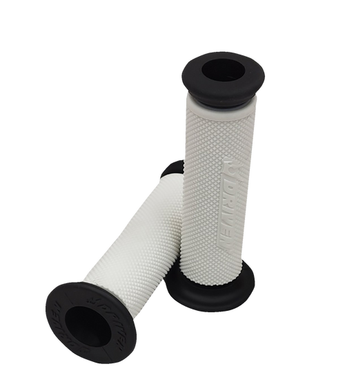 Driven Racing Grippy Grips - Open Ends - White D637WTO
