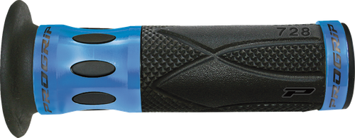 Pro Grip 728 Superbike Grips - Open Ends - Blue PA0728OECRBL