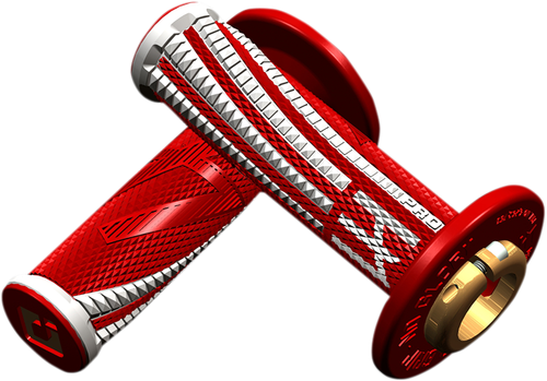 Odi Emig Pro V2 Lock-On Grips - Red/White H36EPRW