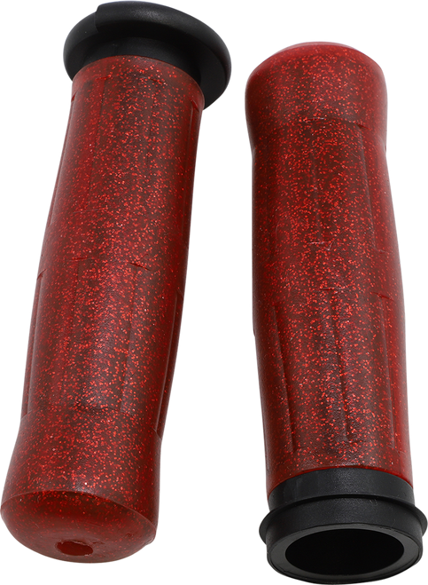 Avon Grips Old School Rubber Grips - Throttle-By-Wire - Sparkling Red OLD-69-SRED-FLY