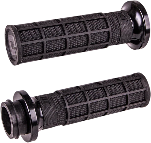 Odi Hart-Luck Signature V-Twin Lock-On Grips - Cable - Black/Silver V31HCW-BB-S