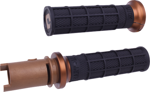 Odi Hart-Luck Signature V-Twin Lock-On Grips - Cvo - Black/Bronze V31HTC-BZ-Z