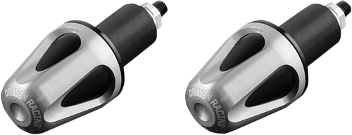 Driven Racing D-Axis Handlebar End - Silver/Black DXB-SL