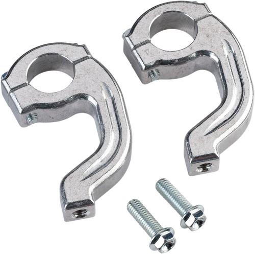 Moose Offroad Replacement Contour Handguard Inner Mount Clamp - Pro Taper - Silver 50-214S