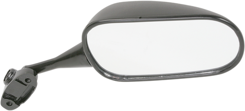 Parts Unlimited Mirror - Side View - Rectangle - Black - Right 0640-0129