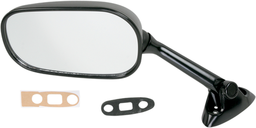Emgo Mirror - Side View - Rectangle - Black - Left 20-69782