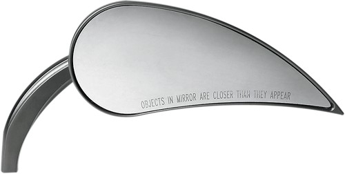 Arlen Ness Mirror - Rad Iii - Side View - Teardrop - Black - Right 13-093