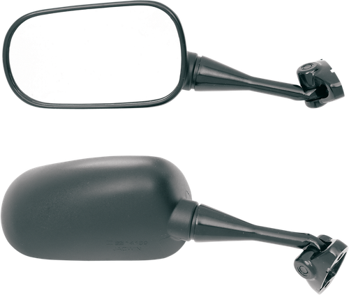 Parts Unlimited Mirror - Side View - Rectangle - Black - Left 0640-0341