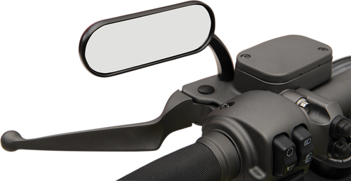 Arlen Ness Mirror - Micro - Mini - Side View - Oval - Black - Left 13-412