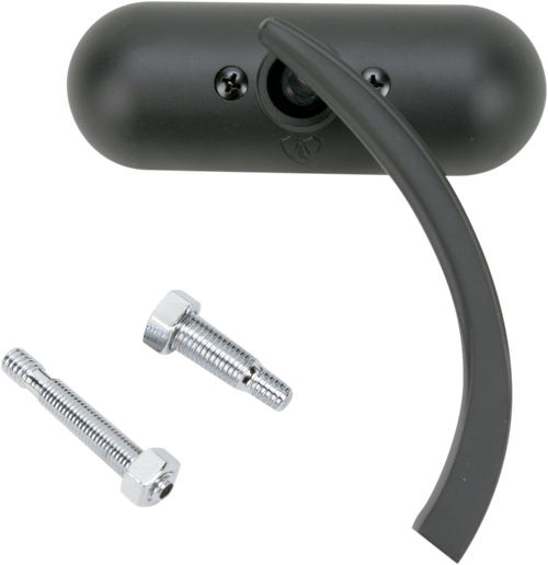 Arlen Ness Mirror - Micro - Mini - Side View - Oval - Black - Right 13-413
