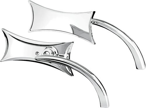 Arlen Ness Mirror - Micro - Four-Point - Side View - Rectangle - Chrome - Left 13-416