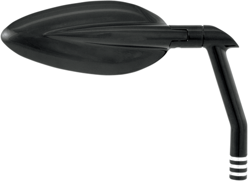 Performance Machine (Pm) Mirror - Vision - Blade - Side View - Teardrop - Black/Contrast Cut - Left/Right 0064-2026-BM