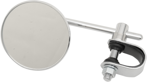 Emgo Mirror - Side View - Round - Chrome - 4" Stem - Left/Right - Each 20-06814