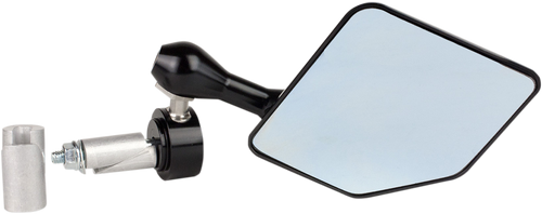 Driven Racing Mirror - Halo - Side View - Pentagon - Black - Right - Each DHBMR-BK