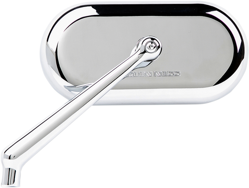 Arlen Ness Mirror - Side View - Oval - Chrome - Left 13-171