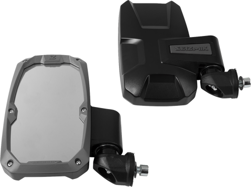 Seizmik Mirrors - Embark - Side View - Rectangle - Black - 1.75" Rops - Pair 56-18104