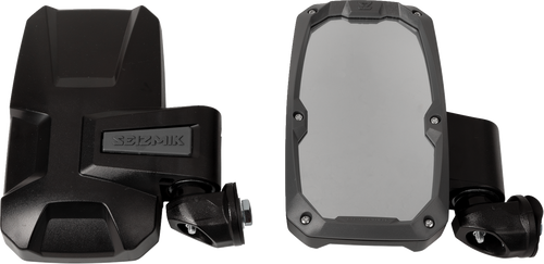 Seizmik Mirrors - Embark - Side View - Rectangle - Black - Polaris Pro-Fit/Can Am Profiled Rops - Pair 56-18106