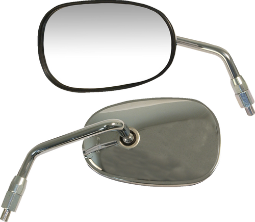 Emgo Mirror - Oem/Replacement - Rectangle - Chrome - Left - Each 20-29712