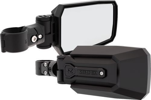 Seizmik Mirrors - Trailrider - Side View - Rectangle - Black - 1.75" Rops - Pair 56-90093KIT
